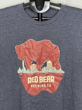 Red Bear Brewing Co. - Washington DC - Short Sleeve Shirt - Size XL